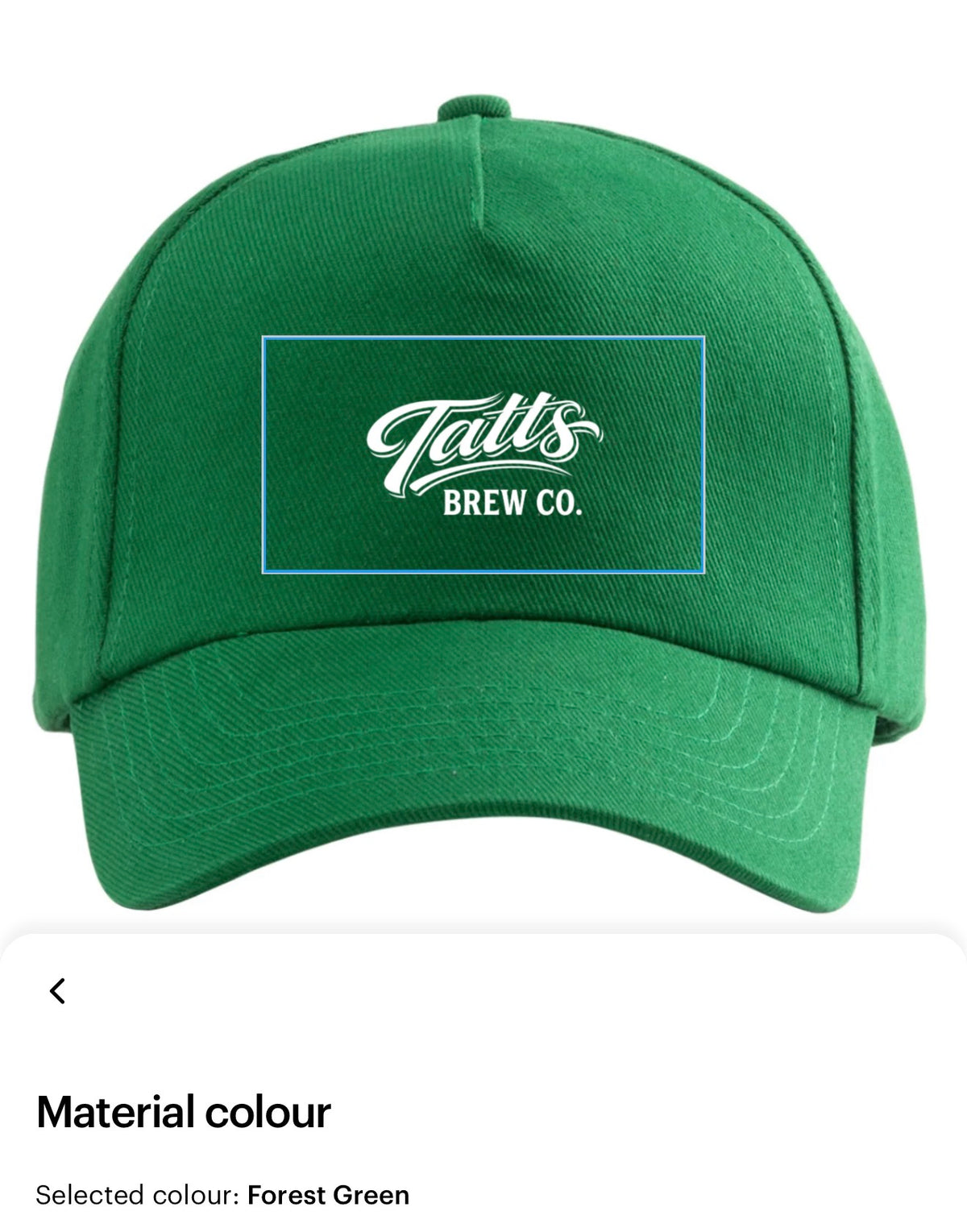 Tatts Brew Cap - printed logo