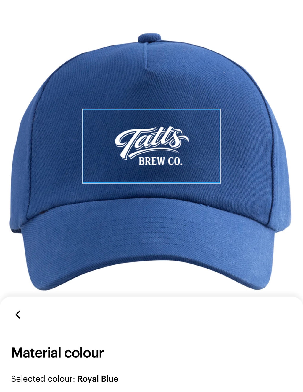Tatts Brew Cap - printed logo
