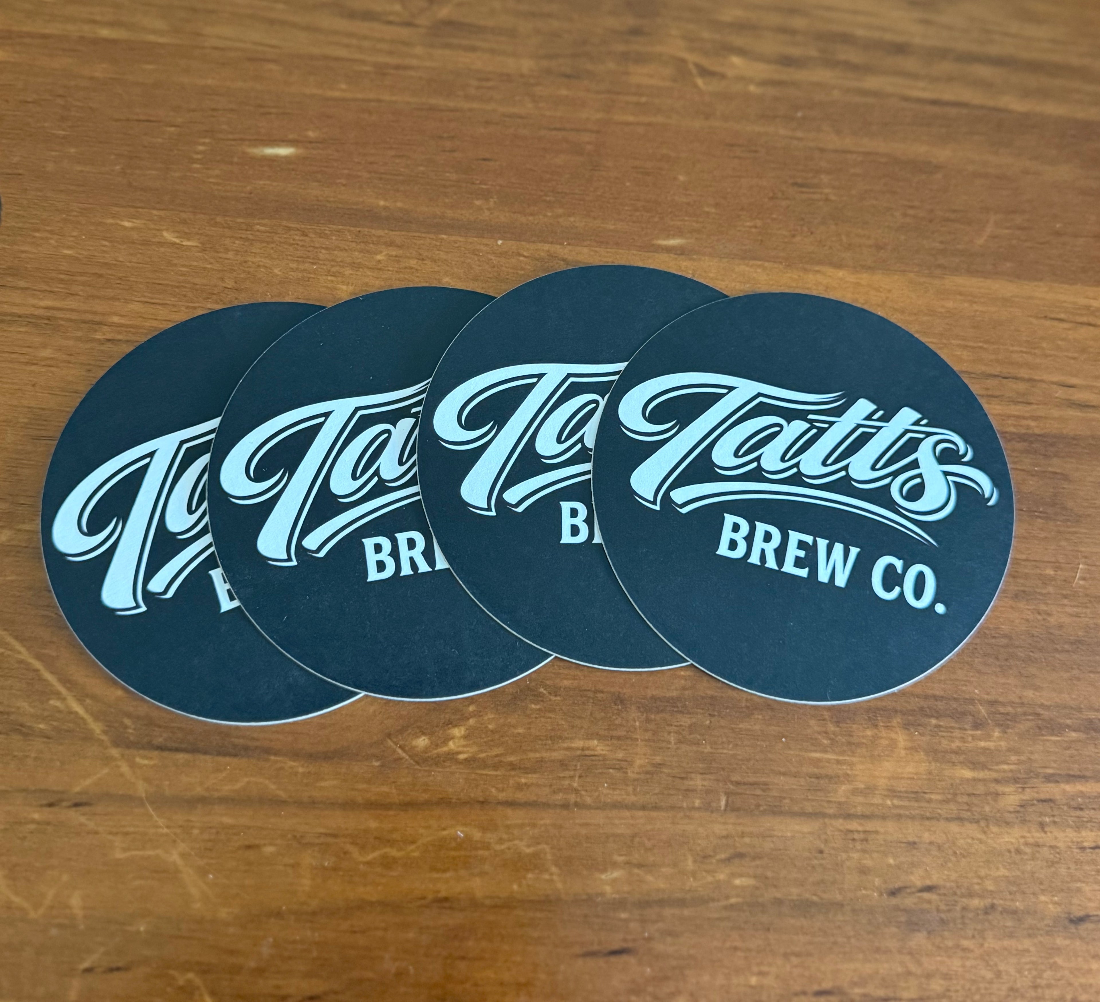 Tatts Brew Co Coasters - 4 pack